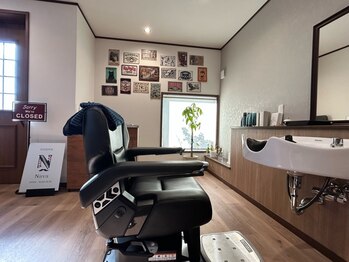 BARBER Nava 【バーバーナヴァ】の写真/理容室だからこその気配りが◎お子様とご一緒でも、周りを気にせずリラックスして過ごせる♪