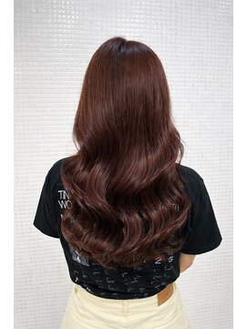 アズーア ヘアーアンドスパ(azure hair&spa) ピンク寄りなチョコレートブラウン