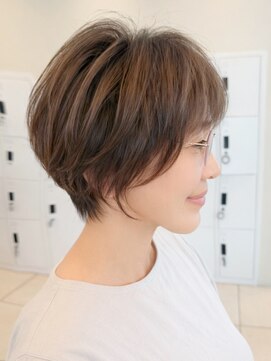 グランデュール 東静岡池田店(GRANDEUR) 大人ショートボブレイヤーダークアッシュ20代30代40代東静岡草薙