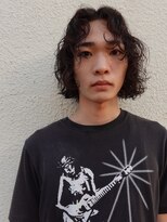 ホネン(honen)&nbsp;薬院【honen】センタパート波巻きパーマメンズマッシュmen's