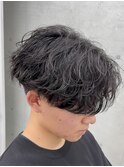 熊本メンズサロン シャドウパーマ 波巻きスパイラル