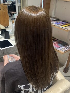 サロン ド ソーホー 蕨(Salon de SOHO) ブリーチなしダブルカラー/オリーブベージュ【佐藤ちほみ】