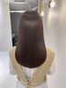 カット+カラー+超音波アイロン+最高級ミルボンTR¥22000→14300