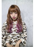 【salon de MiLK 原宿】ベージュカラー×インナーカラー多色染め
