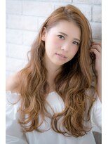 ヘアーアートシフォン 池袋西口店(Hair art chiffon)&nbsp;ミルクティーカラー＆トップノットな姫カットのモードボブ9池袋