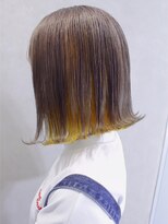 ラニヘアサロン(lani hair salon) ネオンイエロー＆ミルクティー