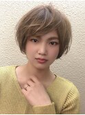 ショートボブ/グラデーションボブ/アッシュベージュ【町田】