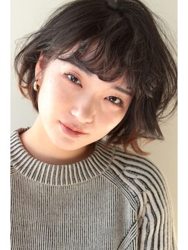 ガレージ バイ グリーン 原宿 表参道(Garage by green) 【loki】大人ボブ×エアウェーブパーマ