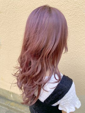 エル(LE) 韓国風ヨシンモリ　ピンクラベンダー　シアーカラー