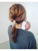 簡単ヘアアレンジ