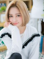 カバーヘアアンドスパ ブリス 浦和(COVER HAIR&SPA bliss) ★ヘルシーブロンド前下がり切りっぱなしボブ10代20代30代★8