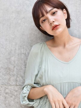 カンナ(Canna) 耳かけ/ショートボブ/前髪/マロンベージュ/髪質改善/tokio/20代