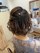 ロカット サロン(Roquat Salon) ボブハーフヘアアレンジ【ヘアセット/立川/立川南/国分寺/浴衣】