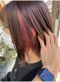 インナーカラー×ピンク