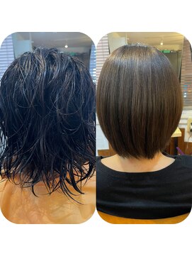 ライズ(Rise) 他店で伸びないくせもライズでストレート