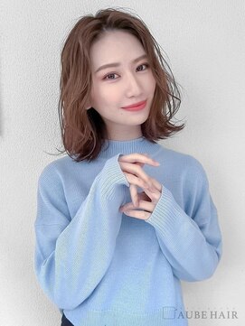 オーブ ヘアー ジン 松阪店(AUBE HAIR jin) 20代・30代_面長解消ロブ