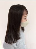 オン眉ストレート