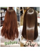 ノル(nol.) 髪質改善!TOKIOデザインストレート+Nドットカラー