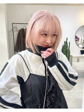 ラキングキョウト(LA KING KYOTO) 10代20代30代40代ボブ韓国風ピンクカラールーツカラー
