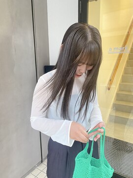 アマーク(a mark) 【松本 華】ダブルカラーで olive beige