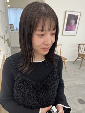 オンド(onde) 大人グレージュボブ