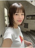 +ウルフボブルフレイヤーボブ/外ハネボブ／くびれボブミディアム