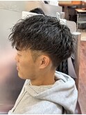 ツイストスパイラルパーマ/フェード/バーバー/ショートスタイル