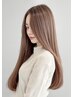 髪質改善酸性ストレート+カット+ムコタトリートメント+炭酸バブル￥28000～