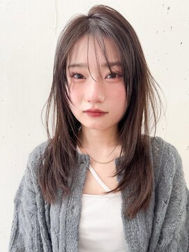 ヘアラウンジ ビーチ 青山 外苑前(hair lounge BEACH) ナチュラルストレートロングレイヤーシースルーうざバング