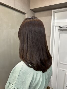 ファビ 渋谷(Fab) くびれヘア/暗めカラー/アプリコットオレンジ/縮毛矯正