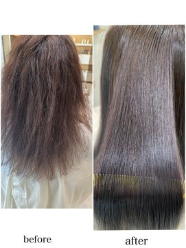 ケンジ 洋光台(KENJE) 劇的ビフォーアフター!髪質改善酸性ストレート style by 田爪