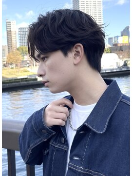 クオンヒール 淀屋橋店(QUON HEAL) MEN’S HAIR/サーフカール/刈り上げセンターパート/淀屋橋