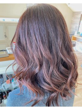 ウイッシュヘアー 円座店(wish hair) ミディアムハイライトスタイル
