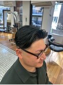 表参道駅MEN’S/ニュアンスパーマ/刈り上げセンターパート