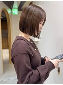 ぱつっとボブ