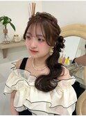 ふわふわサイドポニー