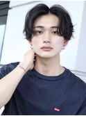 那覇/刈り上げセンターパート/波巻きツイストスパイラル