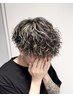 メンズカット+ハイライト入れ放題+ケアパーマ