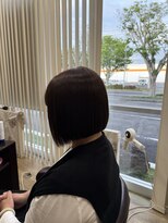 シード(SEED) 長崎 切りっぱなしボブ ワンカラー レディースカット