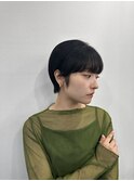 小顔ひし形 レイヤーカット 透明感カラー