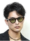 大人波巻きツイストスパイラルアクティブショートセンターパート