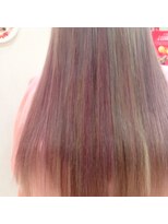 ヘアーラブジュエル(Hair Love JEWEL) ピンクブラウンメッシュでドーリー風スタイルに！