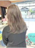 ブリーチ無しWカラーでミルクティーベージュ☆