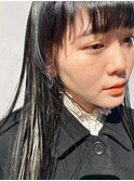 インナーカラー　ホワイトインナー　デザインカラー　ベージュ