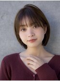 前髪あり小顔大人ボブ20代30代40代【AIN.表参道】川原大地