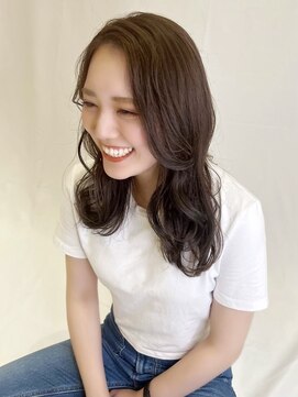 ユニックス ららぽーと湘南平塚店(UNIX) かきあげバング/オルチャンヘア[グレージュカラー]◎30代40代
