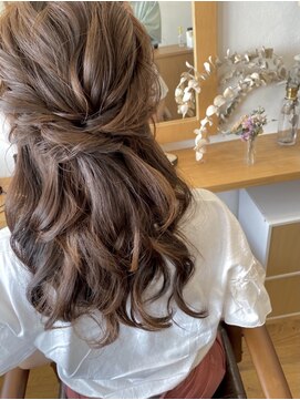 ヘアーシェリー(hair Cherie) ゆるウェーブ☆ハーフアップ