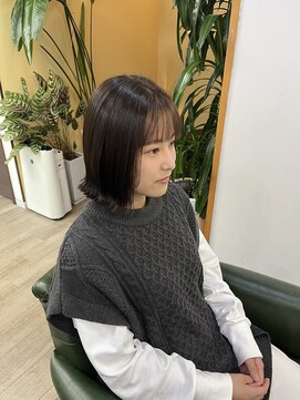 ヘアールームベーリーケイ(Hair room Berry.K) 切りっぱなしボブ
