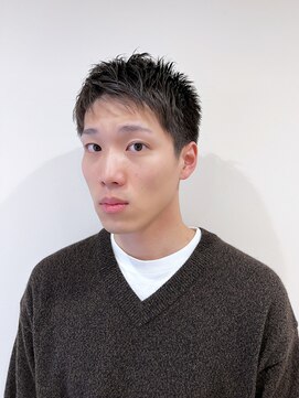 ロロン 下高井戸(LORONG) メンズスタイル　立ち上げ前髪　ベリーショート