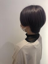 ネオヘアー 曳舟店(NEO Hair)&nbsp;ダークパープル/ハンサムショート/ダブルカラー/ブリーチ曳舟